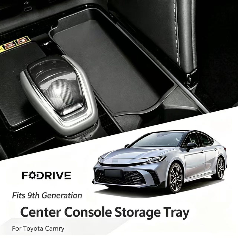 Tech Car Accessories - トヨタカムリ第9世代 2025 2026用 車用アームレスト収納ボックス センターコンソールオーガナイザートレイ 車内アクセサリー