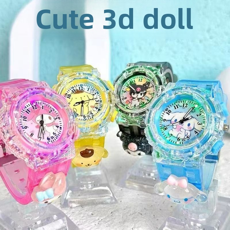 Kawaii Tech Accessories - かわいいプリン犬柄腕時計漫画軽量防水腕時計女性ファン誕生日プレゼント日常使用卸売誕生日プレゼント