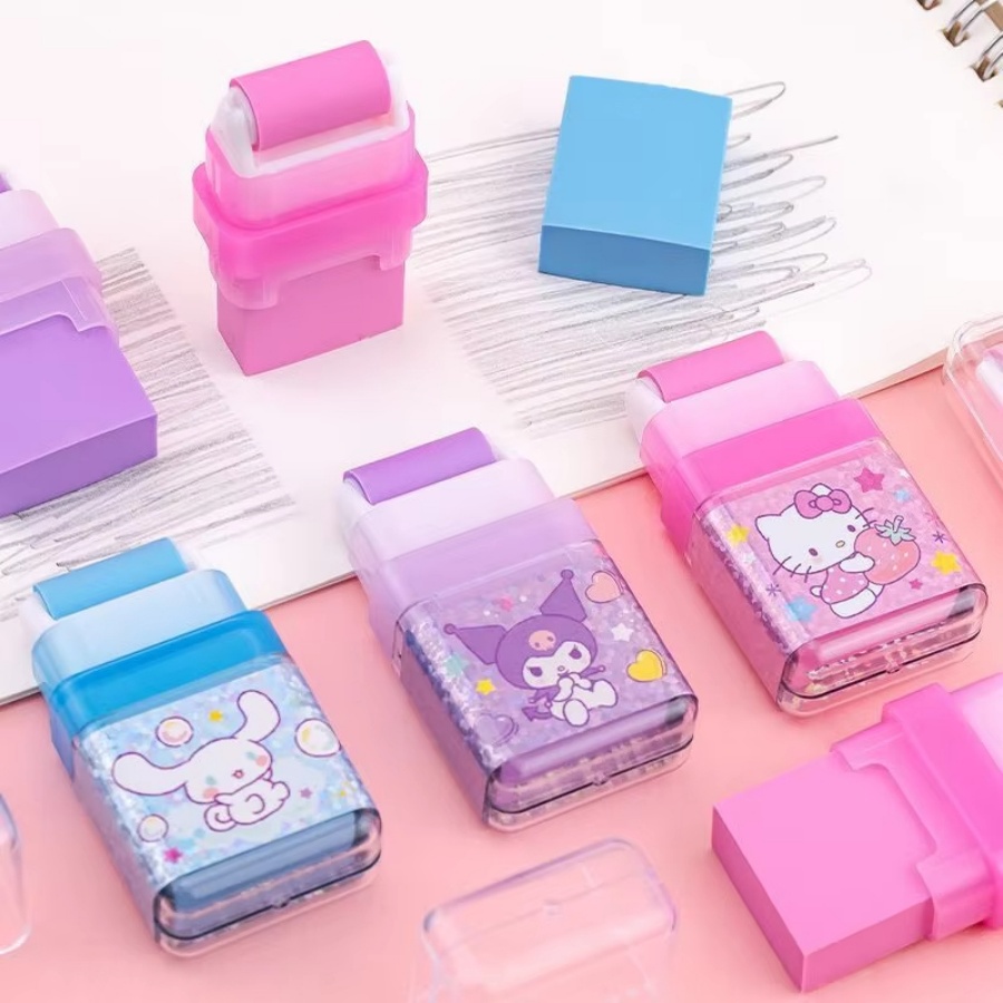 Kawaii Tech Accessories - 1個入り ハローマイメロディ キティ クロミ シナモロール 可愛くてクリエイティブな消しゴム