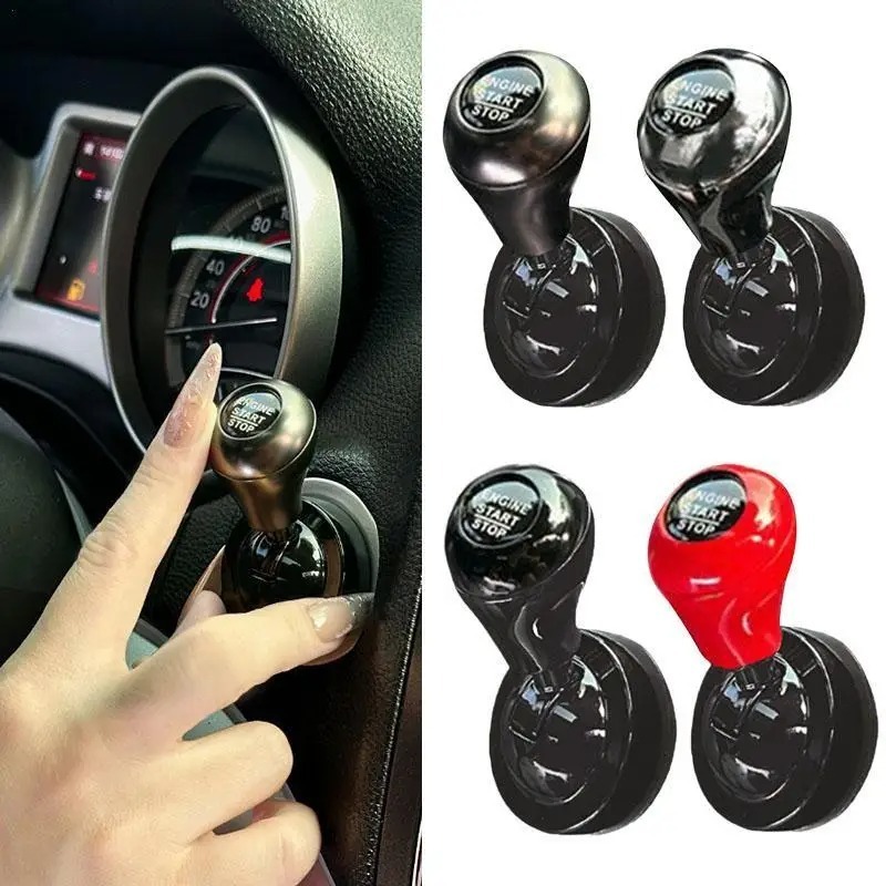 Tech Car Accessories - ワンタッチスタートボタン付きプッシュスタートロッカーレバーレトロジョイスティック装飾自動車インテリアアクセサリーカーギフト