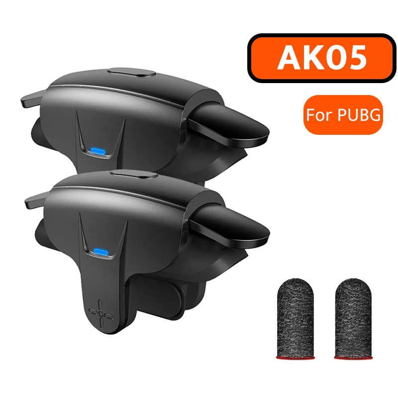 Mobile Tech Accessories - AK05ゲームコントローラー PUBGモバイル用 携帯電話射撃照準ボタン ゲームパッドトリガー L1R1 シュータージョイスティック