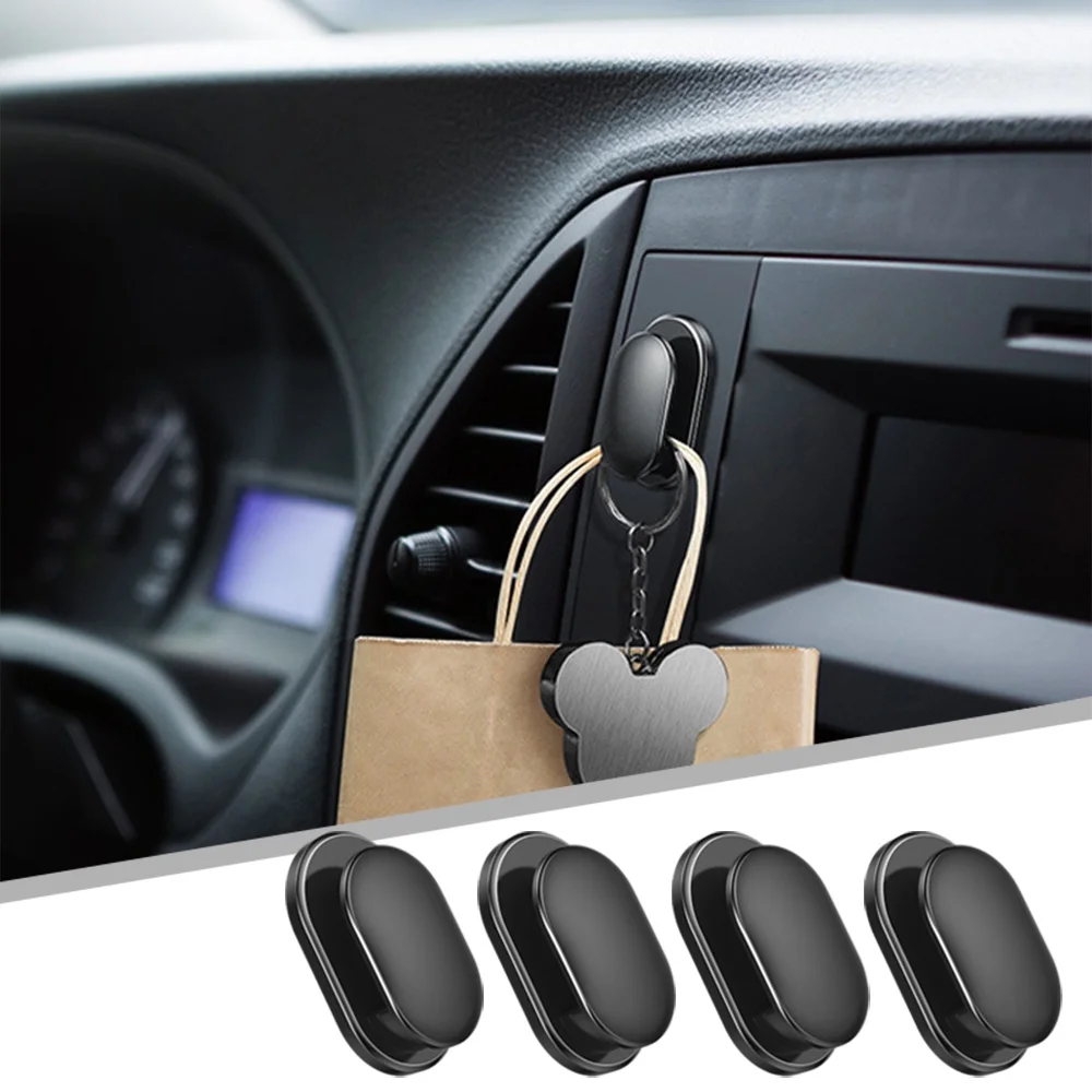 Tech Car Accessories - ミニカーフック 車内収納ホルダー USBケーブル ヘッドホン キー用 粘着式