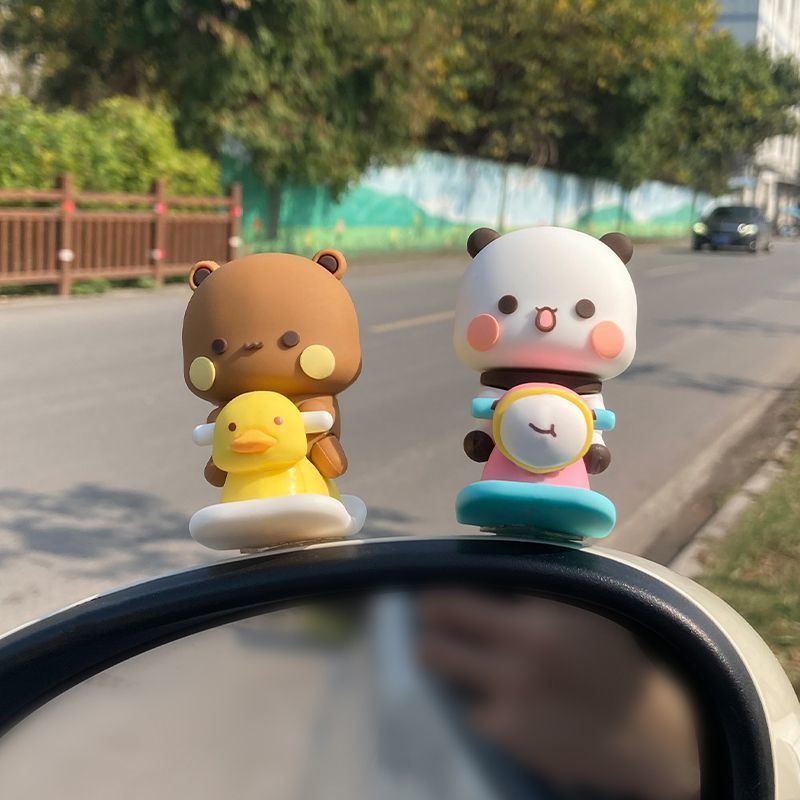 Yier Bubu スプリングスイングフィギュア かわいい漫 - Tech Car Accessories のレビューと価格