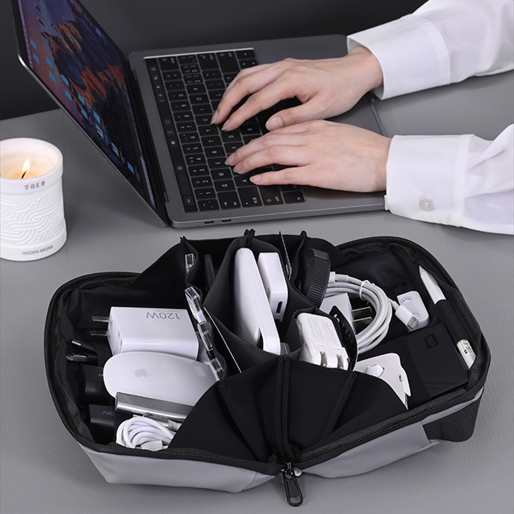 1 個のトラベルテックポーチ、防水コードケースエレクトロニク - Tech Accessories Travel Organizer Pouch のレビューと価格
