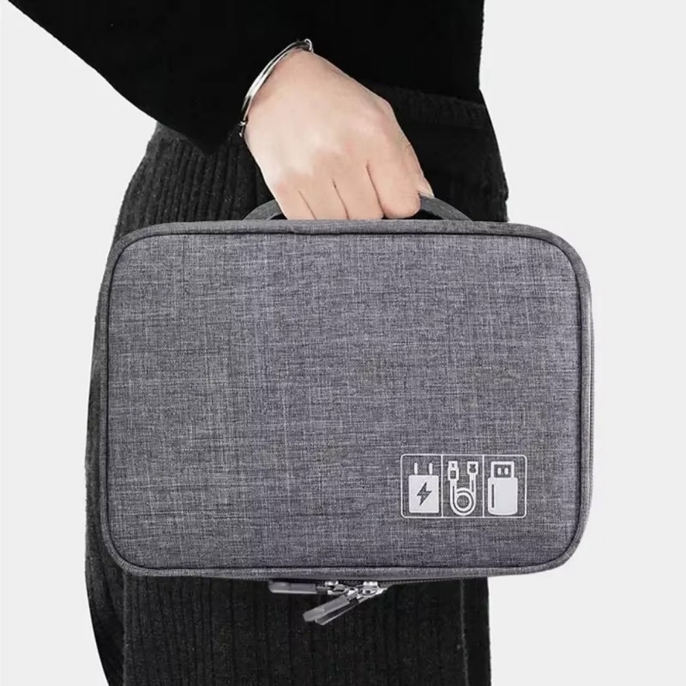 旅行用ポータブルデジタル収納バッグ USBガジェット防水ケー - Tech Accessories Case のレビューと価格