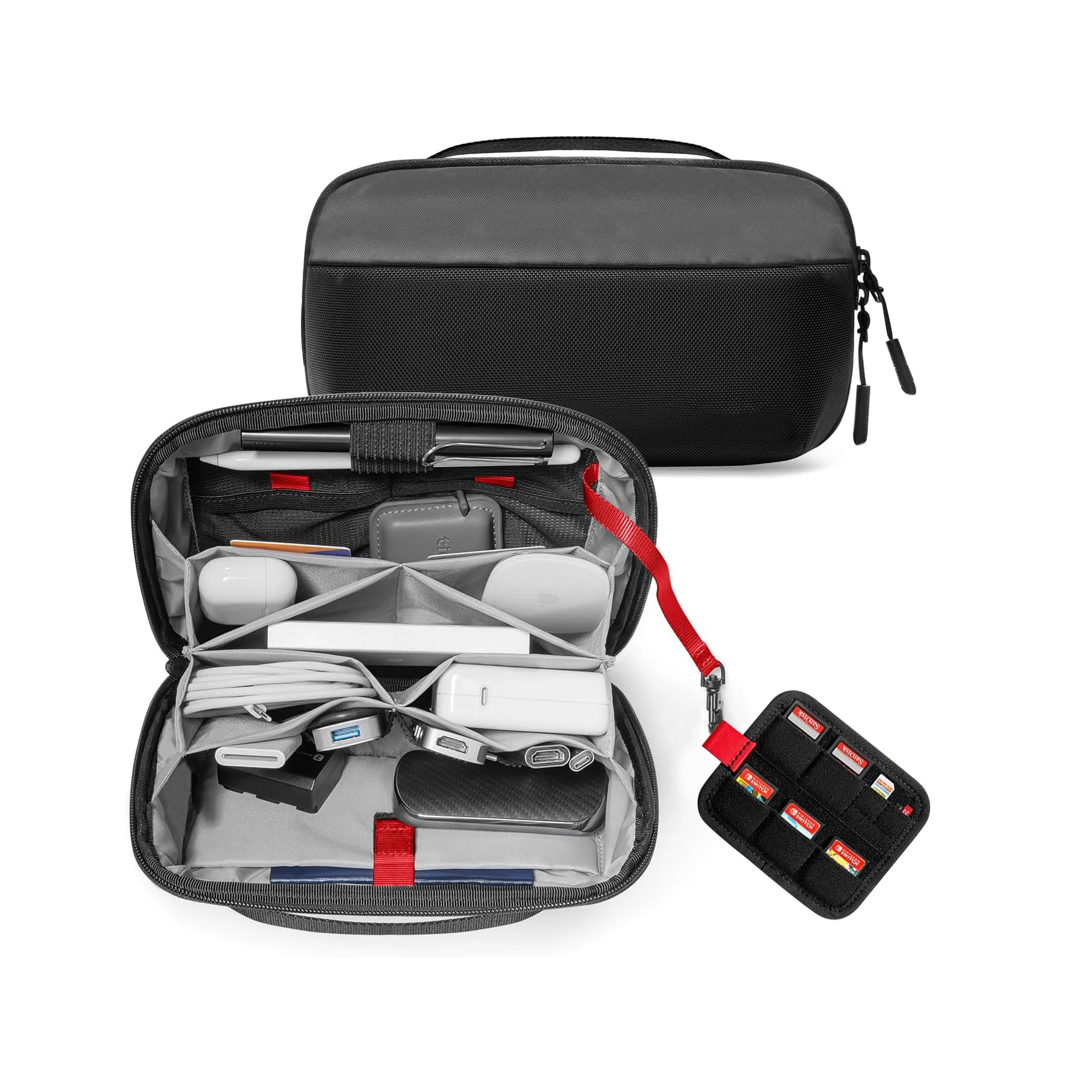 トラベルテックオーガナイザーポーチ、防水多機能電子機器アクセ - Tech Accessories Storage のレビューと価格