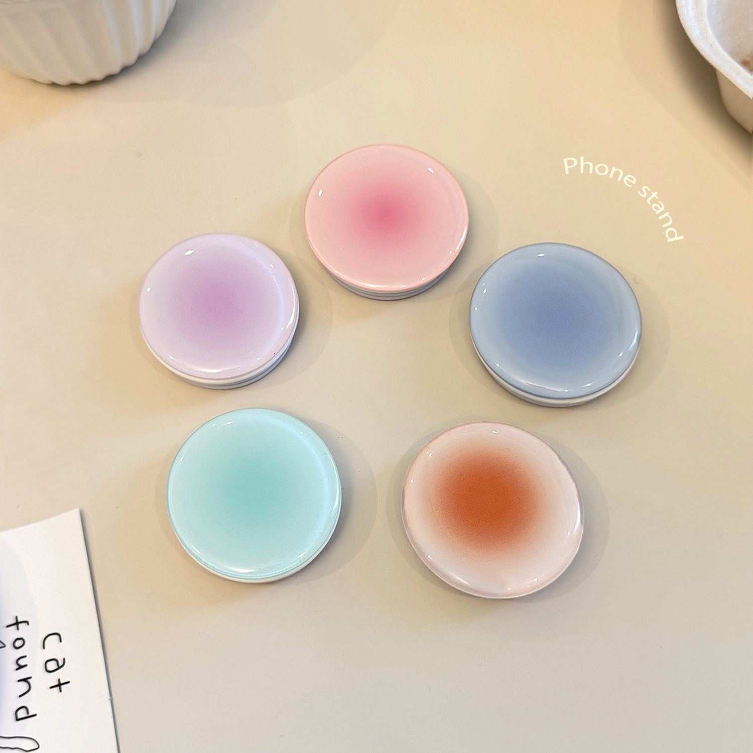 インスタ映え グラデーション スマホグリップホルダー 背面粘 - Mobile Tech Accessories のレビューと価格