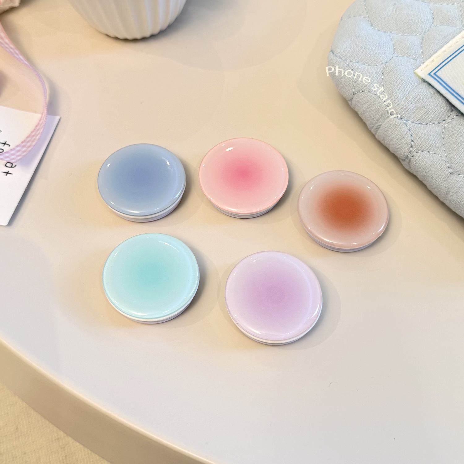 インスタ映え グラデーション スマホグリップホルダー 背面粘 - Mobile Tech Accessories のレビューと価格