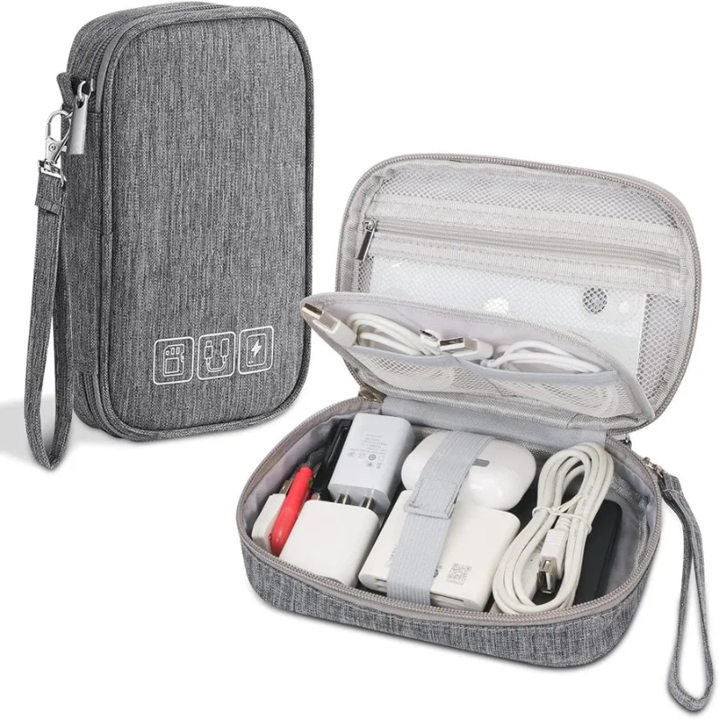 多目的ケーブル収納バッグ電子オーガナイザーデジタル充電器ワイ - Tech Accessories Case のレビューと価格