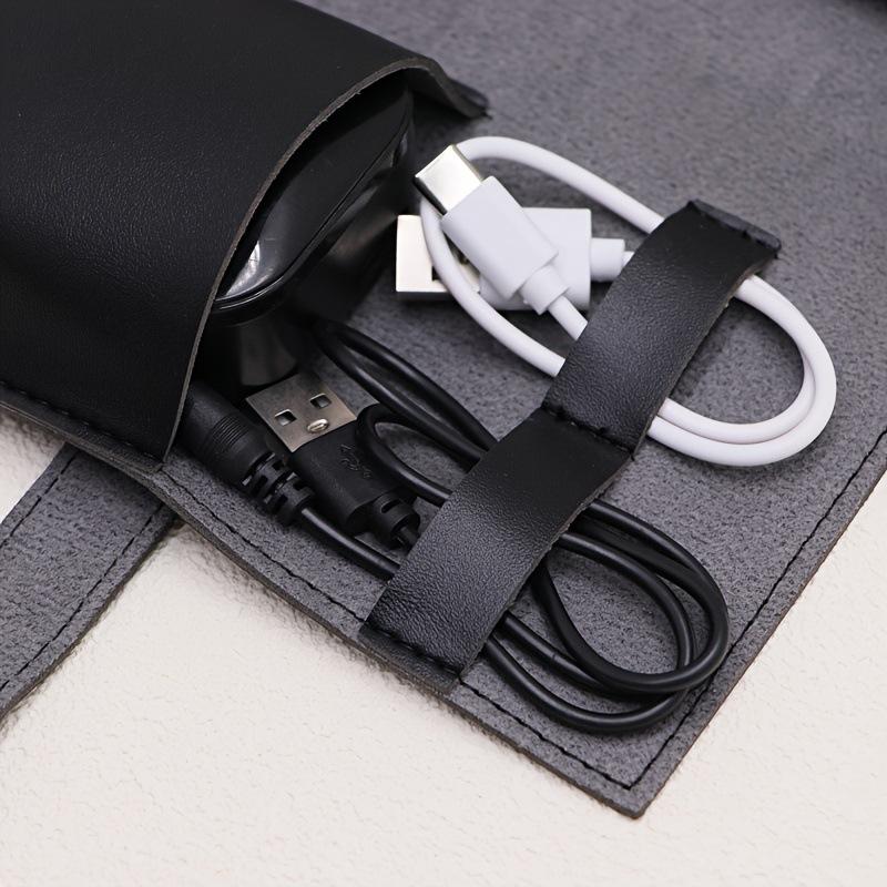 1PC PU レザーマルチコンパートメントオーガナイザーポー - Tech Accessories Storage のレビューと価格