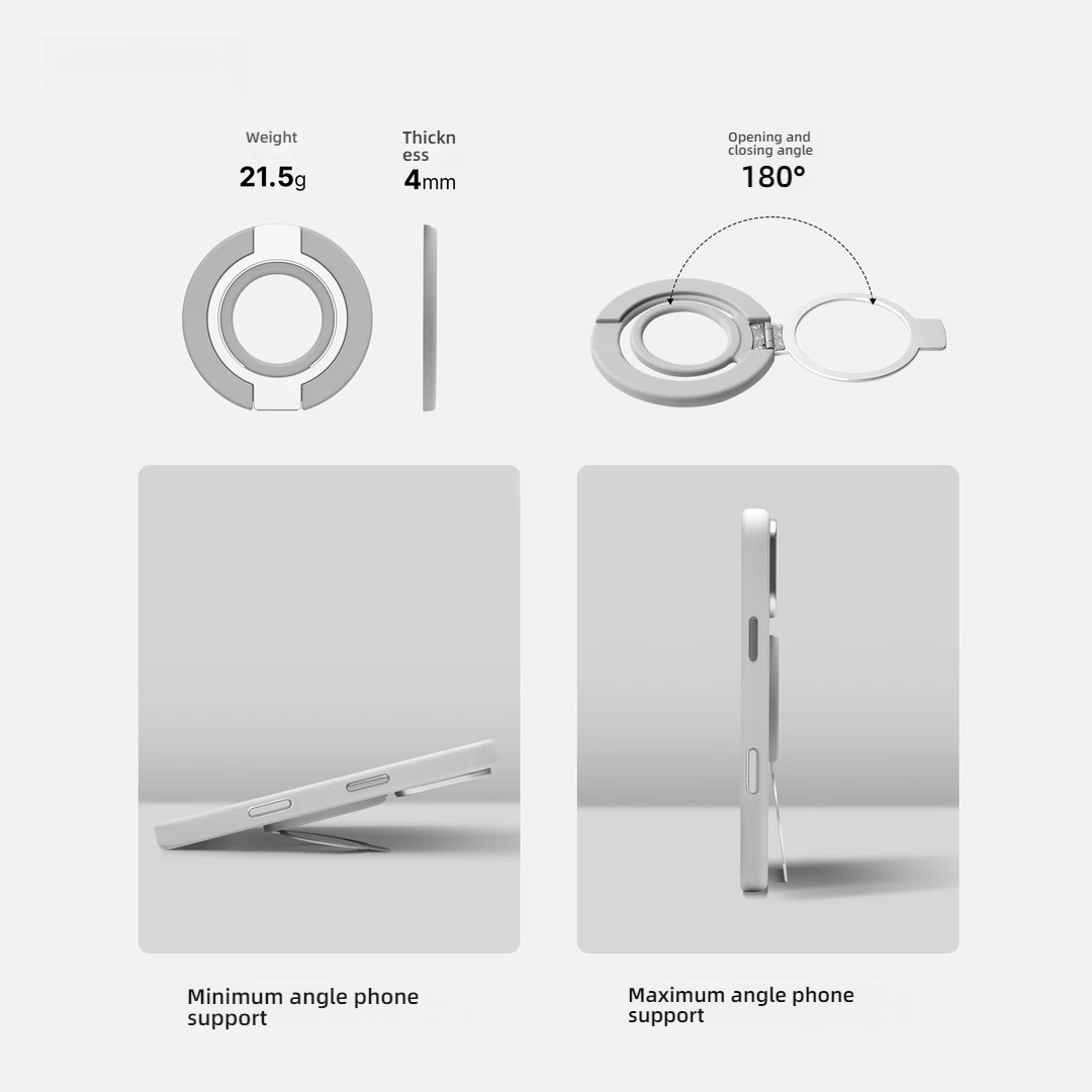 両面磁気シリコンフィンガーリング電話ホルダー携帯電話アクセサ - Mobile Tech Accessories のレビューと価格