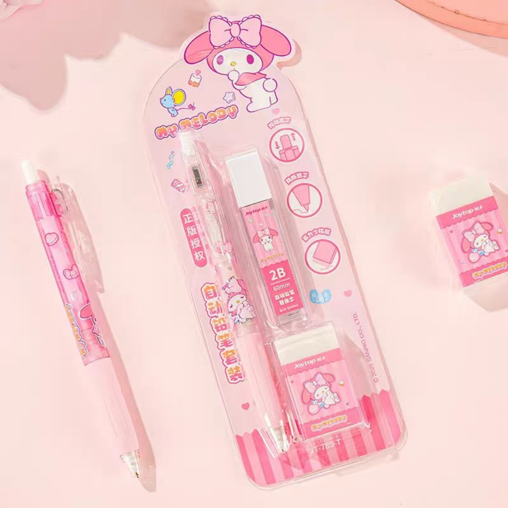 本物のサンリオメカニカルペンシルセット 可愛いクロミ メロデ - Kawaii Tech Accessories のレビューと価格