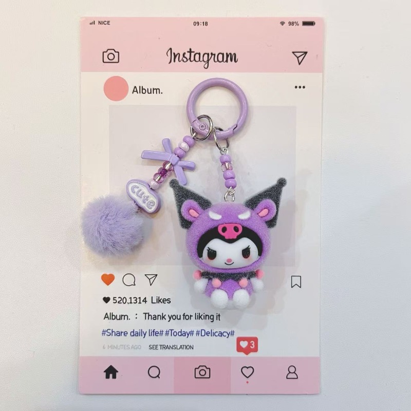 ファッションクロミフィギュア樹脂キーホルダーかわいい漫画プリ - Kawaii Tech Accessories のレビューと価格