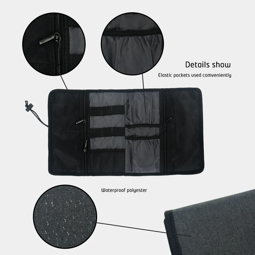 電子オーガナイザーコードポーチ、トラベルケーブル、充電器、電 - Tech Accessories Travel Organizer Pouch のレビューと価格