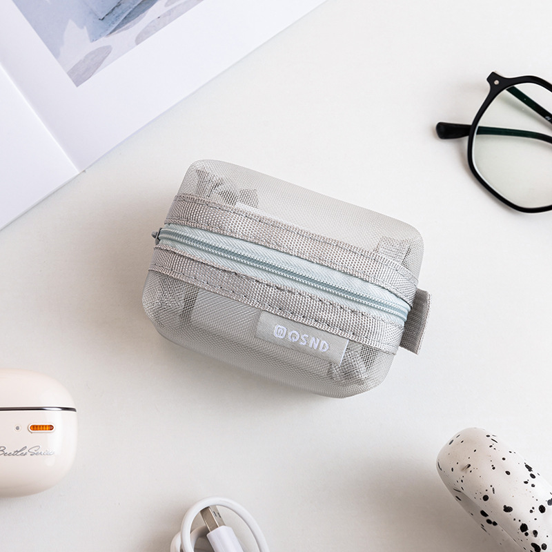 グレーのメッシュオーガナイザーバッグ – 旅行、メイクアップ - Tech Accessories Case のレビューと価格